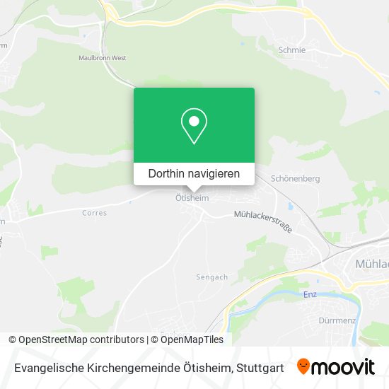 Evangelische Kirchengemeinde Ötisheim Karte