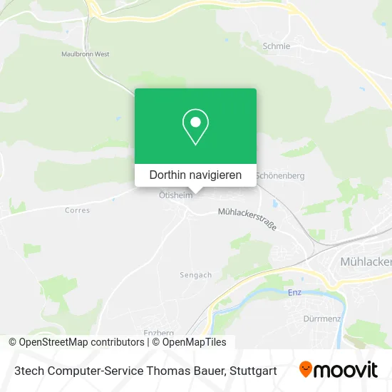 3tech Computer-Service Thomas Bauer Karte