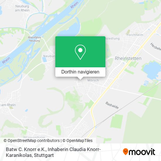 Batw C. Knorr e.K., Inhaberin Claudia Knorr-Karanikolas Karte