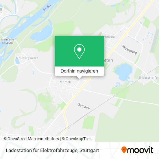 Ladestation für Elektrofahrzeuge Karte