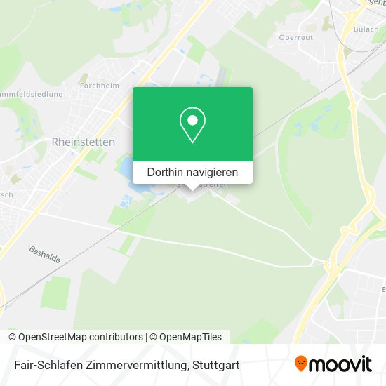Fair-Schlafen Zimmervermittlung Karte
