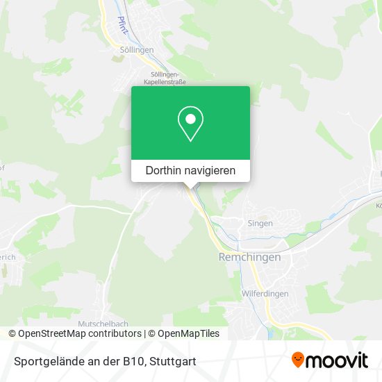 Sportgelände an der B10 Karte