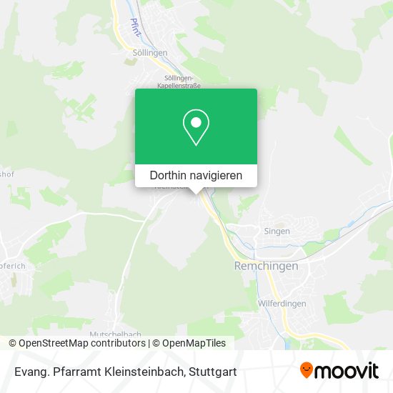 Evang. Pfarramt Kleinsteinbach Karte