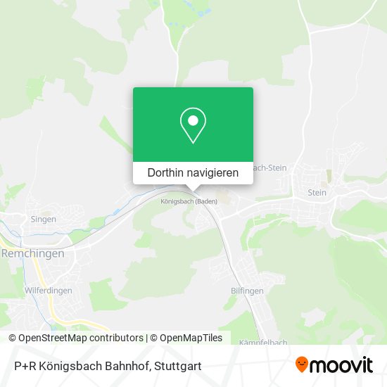 P+R Königsbach Bahnhof Karte