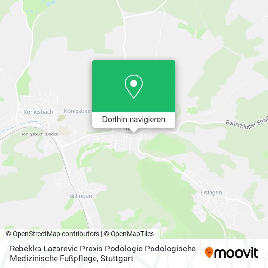 Rebekka Lazarevic Praxis Podologie Podologische Medizinische Fußpflege Karte
