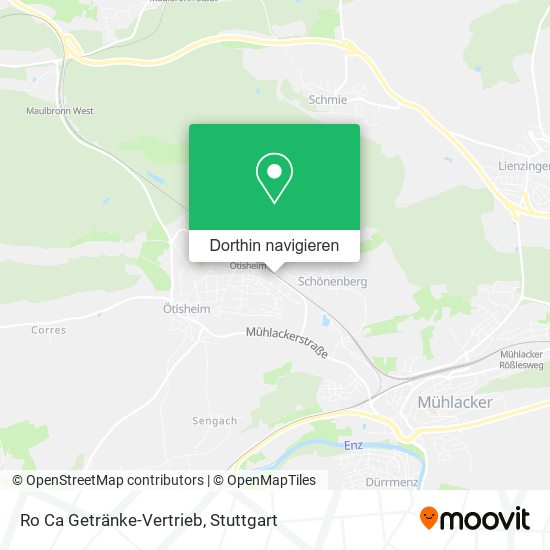 Ro Ca Getränke-Vertrieb Karte