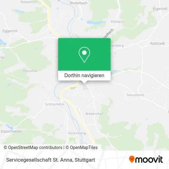 Servicegesellschaft St. Anna Karte