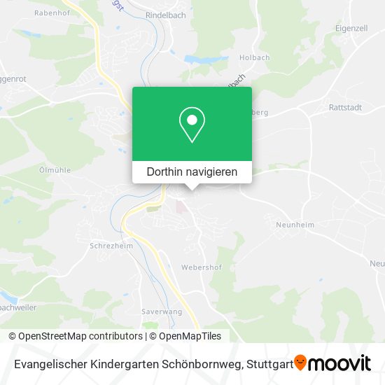 Evangelischer Kindergarten Schönbornweg Karte