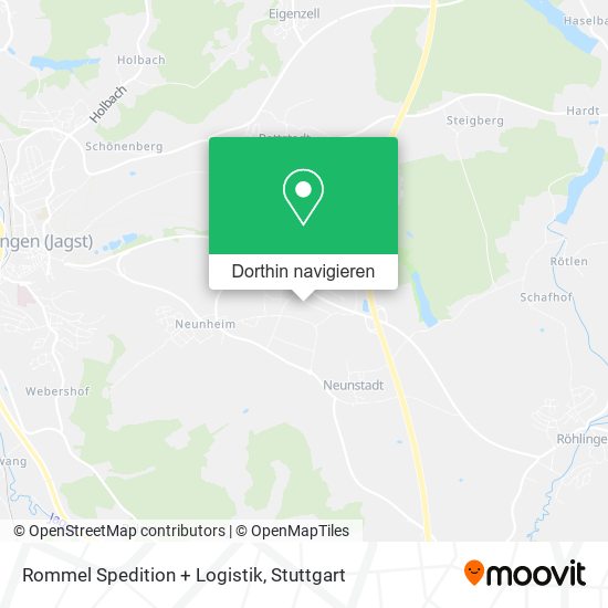 Rommel Spedition + Logistik Karte