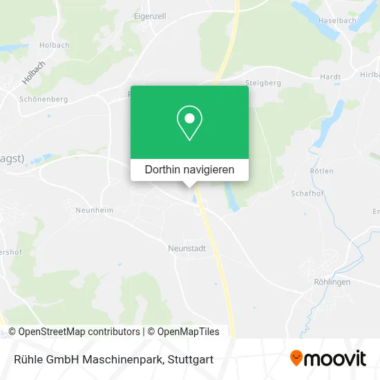 Rühle GmbH Maschinenpark Karte
