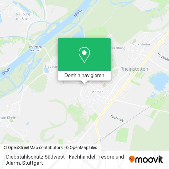 Diebstahlschutz Südwest - Fachhandel Tresore und Alarm Karte