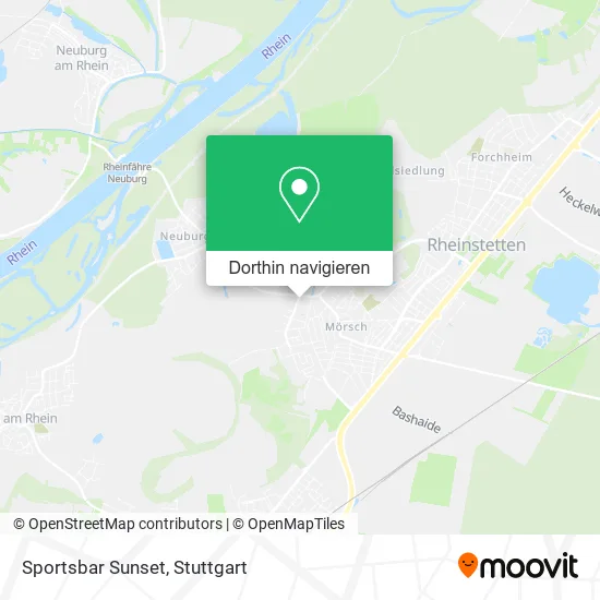 Sportsbar Sunset Karte