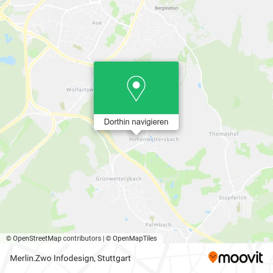 Merlin.Zwo Infodesign Karte