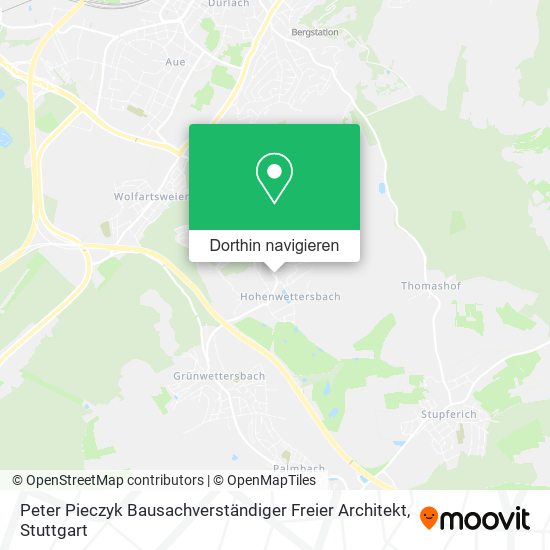 Peter Pieczyk Bausachverständiger Freier Architekt Karte