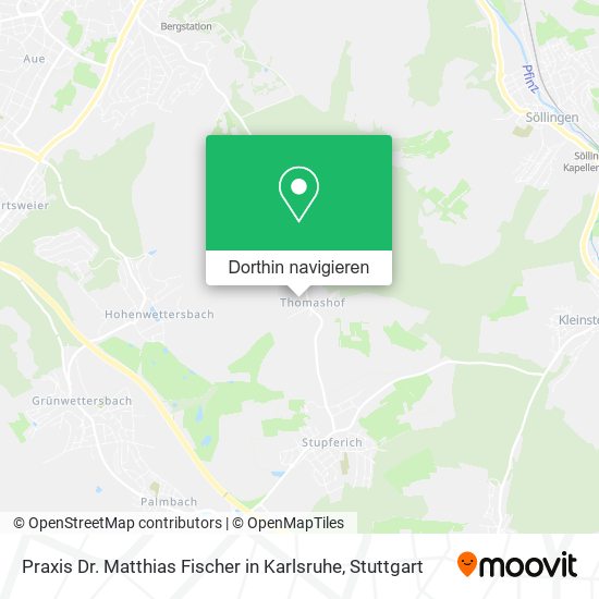 Praxis Dr. Matthias Fischer in Karlsruhe Karte