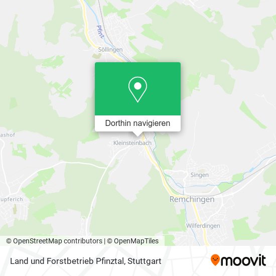 Land und Forstbetrieb Pfinztal Karte