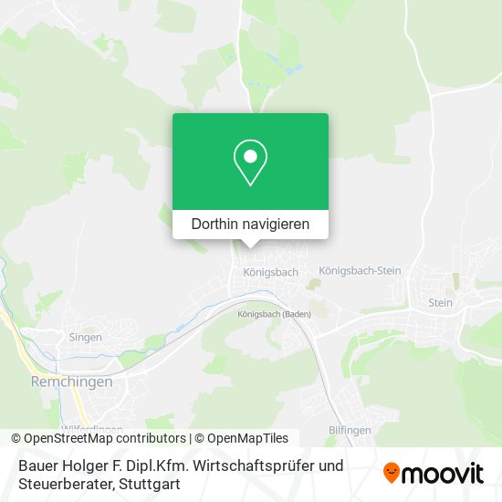 Bauer Holger F. Dipl.Kfm. Wirtschaftsprüfer und Steuerberater Karte