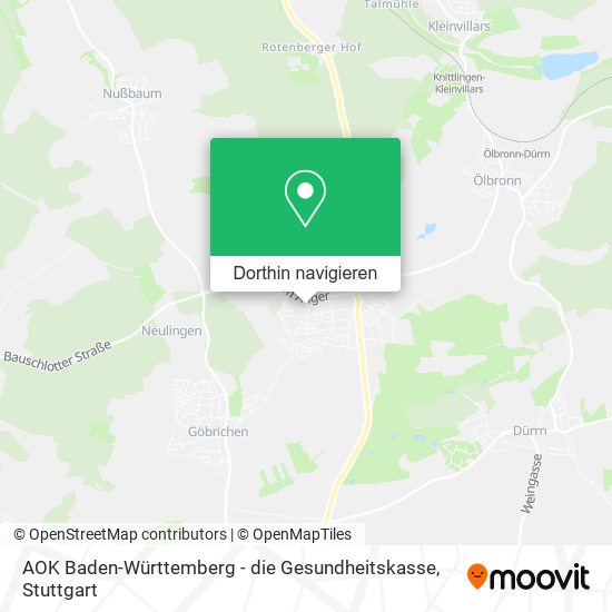 AOK Baden-Württemberg - die Gesundheitskasse Karte