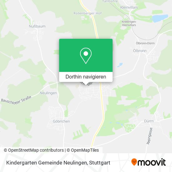 Kindergarten Gemeinde Neulingen Karte