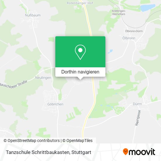 Tanzschule Schrittbaukasten Karte