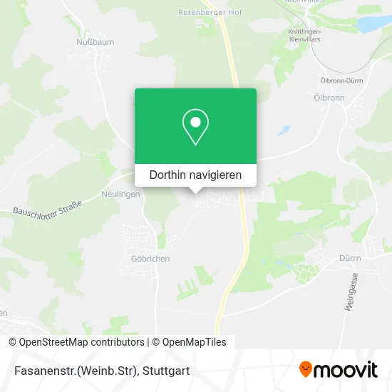 Fasanenstr.(Weinb.Str) Karte