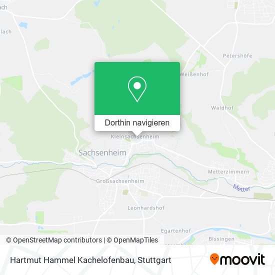Hartmut Hammel Kachelofenbau Karte