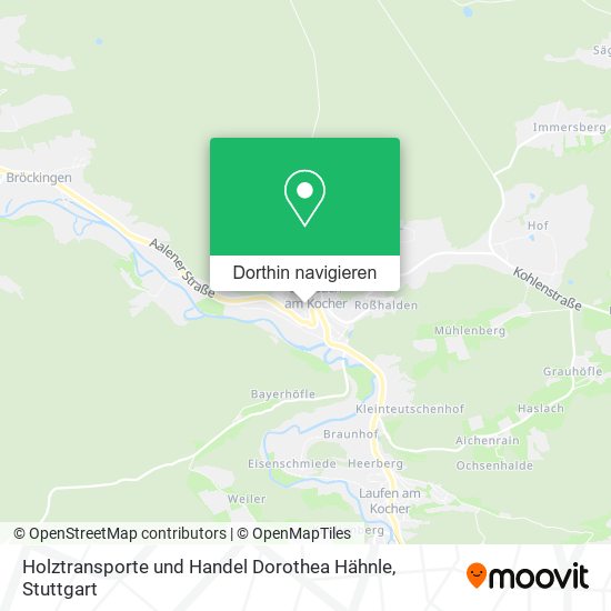 Holztransporte und Handel Dorothea Hähnle Karte