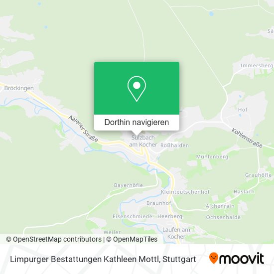 Limpurger Bestattungen Kathleen Mottl Karte