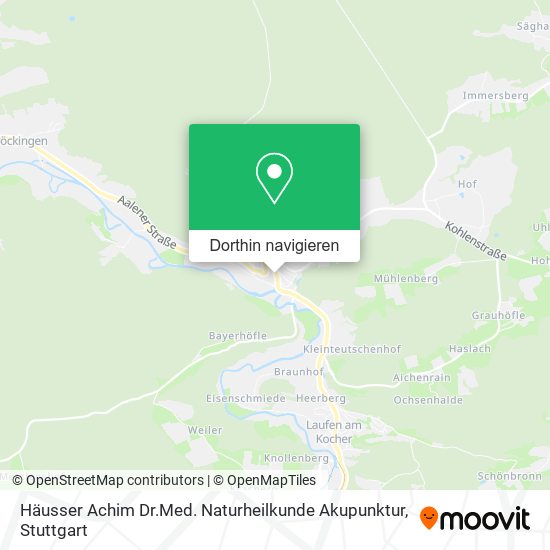 Häusser Achim Dr.Med. Naturheilkunde Akupunktur Karte