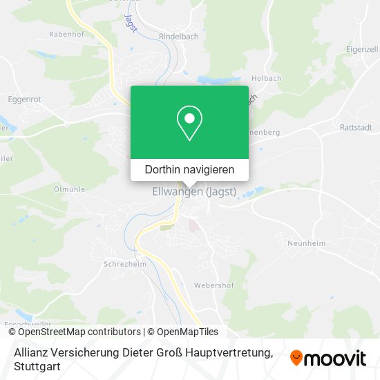 Allianz Versicherung Dieter Groß Hauptvertretung Karte