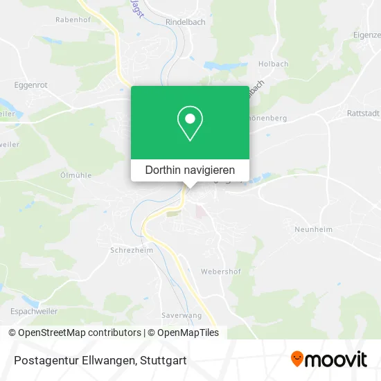 Postagentur Ellwangen Karte