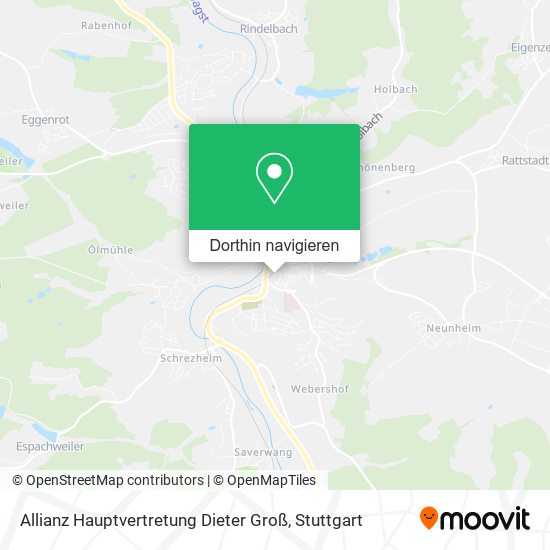 Allianz Hauptvertretung Dieter Groß Karte