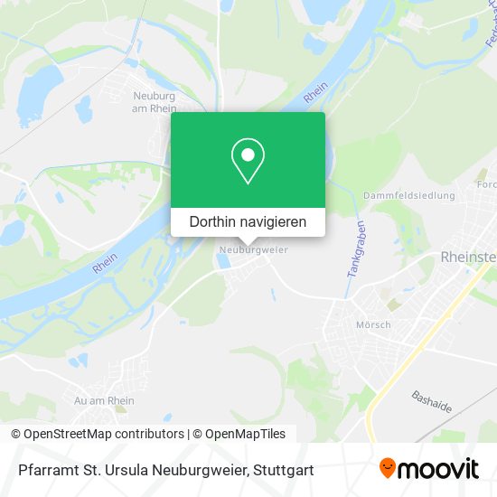 Pfarramt St. Ursula Neuburgweier Karte