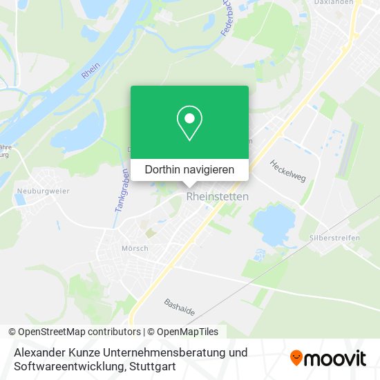 Alexander Kunze Unternehmensberatung und Softwareentwicklung Karte