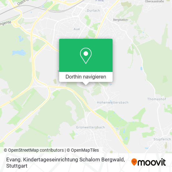 Evang. Kindertageseinrichtung Schalom Bergwald Karte