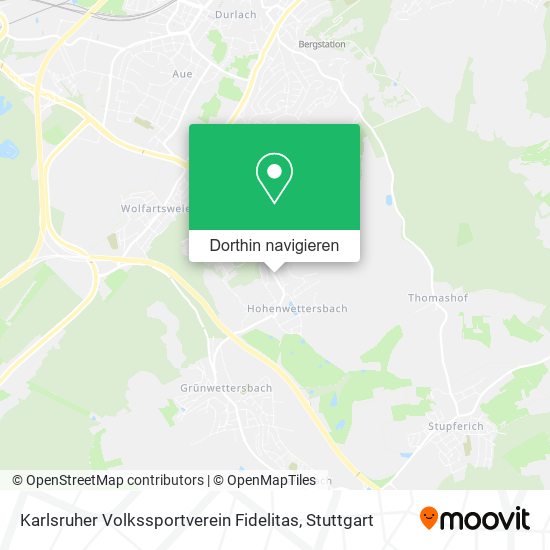 Karlsruher Volkssportverein Fidelitas Karte