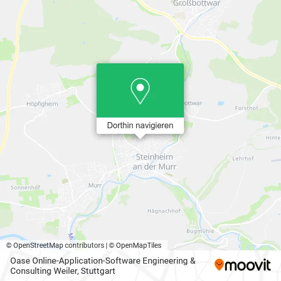 Oase Online-Application-Software Engineering & Consulting Weiler Karte