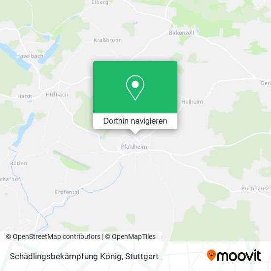 Schädlingsbekämpfung König Karte