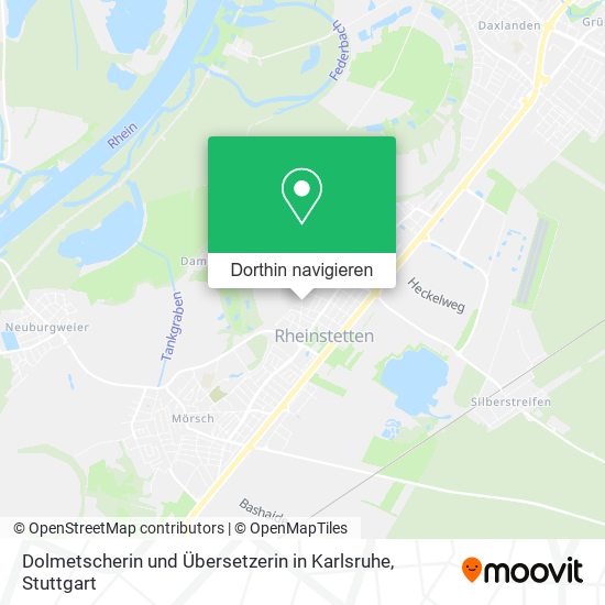 Dolmetscherin und Übersetzerin in Karlsruhe Karte