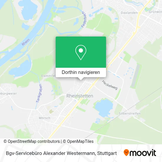 Bgv-Servicebüro Alexander Westermann Karte