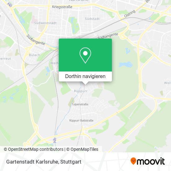 Gartenstadt Karlsruhe Karte