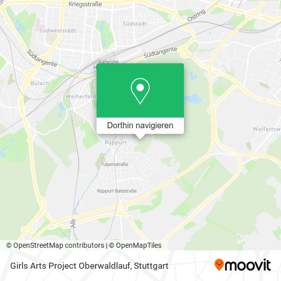 Girls Arts Project Oberwaldlauf Karte