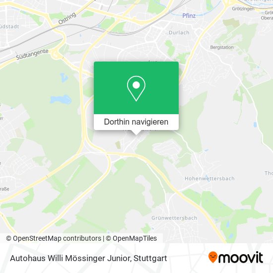 Autohaus Willi Mössinger Junior Karte