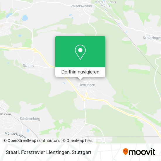 Staatl. Forstrevier Lienzingen Karte