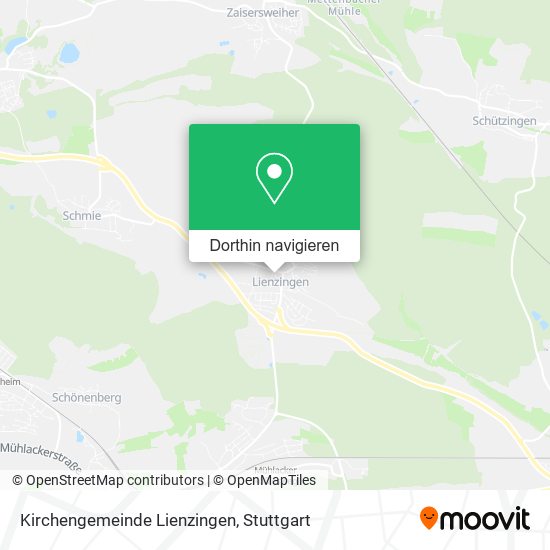 Kirchengemeinde Lienzingen Karte