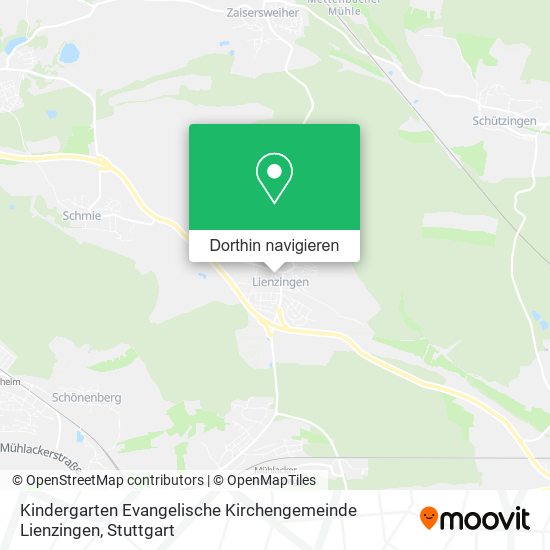 Kindergarten Evangelische Kirchengemeinde Lienzingen Karte