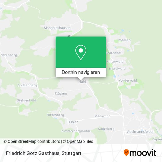 Friedrich Götz Gasthaus Karte