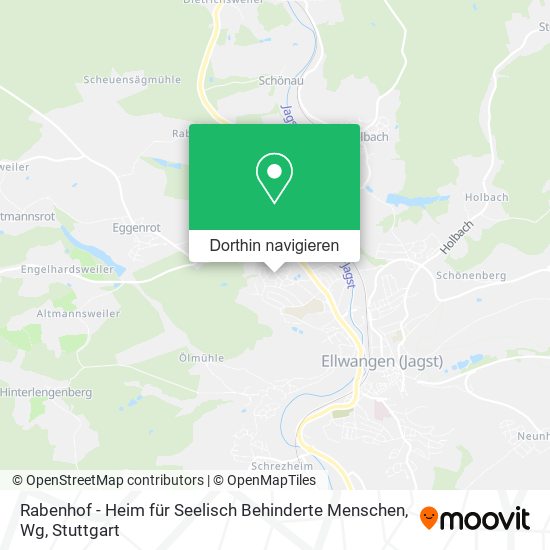 Rabenhof - Heim für Seelisch Behinderte Menschen, Wg Karte