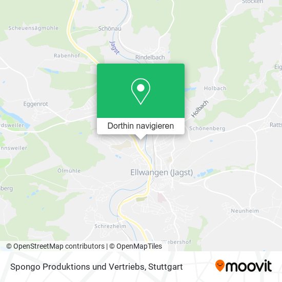 Spongo Produktions und Vertriebs Karte