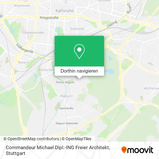 Commandeur Michael Dipl.-ING Freier Architekt Karte